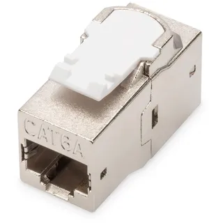 Digitus Keystone-Kupplung Cat-6A Geschirmt - 2x RJ45-Buchse - 500 MHz 10GBase-T Klasse-EA - Metall-Gehäuse