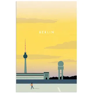 Artland Wandbild "Berlin" 1 Stk. tlg. als Alubild, Leinwandbild, Poster, Wandaufkleber in verschied. Größen, farbe bild(er): gelb