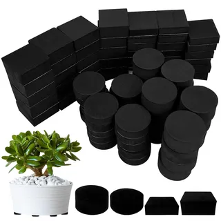 80 Stück Garden Unsichtbare Topffüße Blumentopf Füße, Füße für Blumenkübel | Selbstklebenden Pflanzentopf-Füße Für Alle Drinnen Draußen Blumentopf, rutschfeste Blumentopf