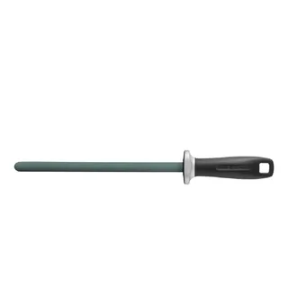 Zwilling Keramik-Wetzstab 23 cm für glatte Küchenmesser, ergonomischer Griff, Schärfstab zum Nachschärfen & Abziehen, Schwarz