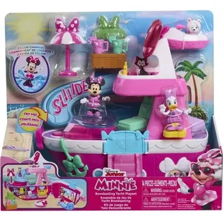 Interaktives Spielzeug Yacht, Disney Minnie Mouse, Mit 14 Zubehör, Farbwechsel, 31,8-51 cm, 3-10 Jahre - Bunt