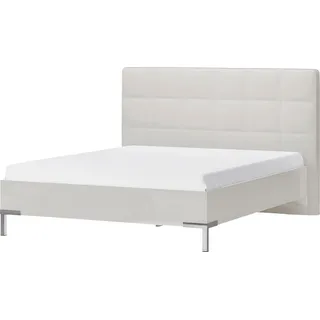 OTTO home PLACES OF STYLE Bett »Piano, Liegefläche 160x200 oder 180x200cm, FSC-zertifiziert« mit gepolstertem Kopfteil, UV Lackierung hochglanz, beige beige