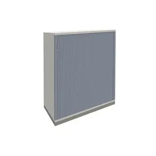 fm Sidney Rollladenschrank lichtgrau 2 Fachböden 100,0 x 44,2 x 113,3 cm