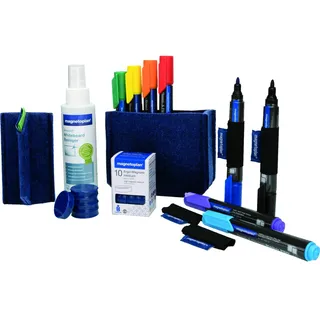 Magnetoplan Whiteboard Zubehör-Set Essential Set Blau