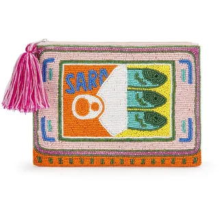 Codello Clutch "Sardine Tin" mit Quaste, rosa