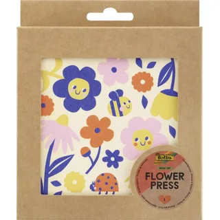 Folia Blumenpresse Bastelset mehrfarbig