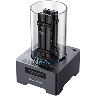 GRAUGEAR G-M2DK-CL-20G Speicherlaufwerk-Docking-Station USB 3.2 Gen 2x2 Type-C Schwarz