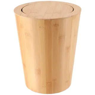 Tendance - Bambus-Mülleimer mit Klappdeckel 4,5 l - Bambus