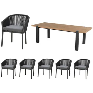 Hartman/CLEMENTO Esmee/Rhode Gartenmöbel-Set 7tlg