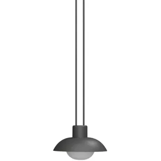 LED Akku Pendelleuchte dimmbar Anthrazit IP54 3000 k Ø20 cm Hängelampe Balkon