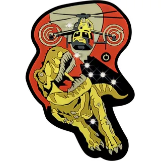 DerDieDas Wechselbutton LED Rex 1 Stück - Gelb