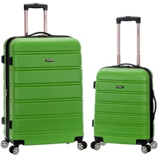 Rockland Melbourne Hartschalen-Koffer, erweiterbar, grün (Grün) - F225-GREEN