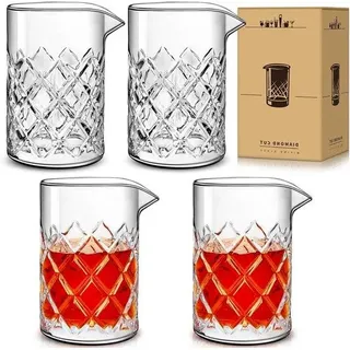 Martini-Glases - Set aus 4 Stücken - Kräuterfarben