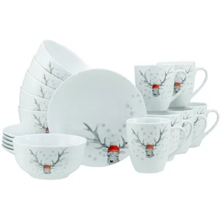 CreaTable Luna Hirsch Kombiservice 18-tlg.