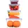 cozary Frischhaltedose transparent 0 25 l 4-teiliges Set