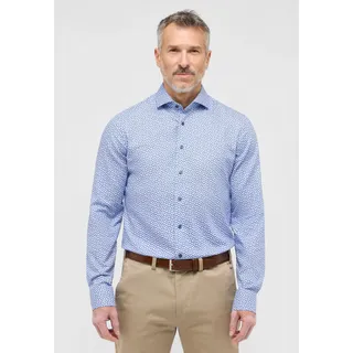 Eterna Langarmhemd »SLIM FIT« NON IRON (bügelfrei), blau