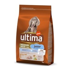 2x3 kg pui Medium/Maxi Junior Ultima Hrană uscată pentru câini