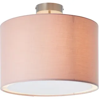 otto home my home Deckenleuchte »Lüchte« E27 1 Stk. Deckenlampe mit Stoff - Schirm, Ø 40 cm, Höhe 32 cm, rosa