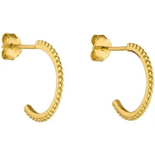 PURELEI® Olani Creolen (Gold, Silber, Rosegold), Damen Ohrringe aus langlebigem Edelstahl, Wasserfester Schmuck, 1,4cm Durchmesser (Gold)