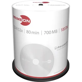 PrimeOn CD-R 700MB 100er Spindel 100 x), Optischer Datenträger