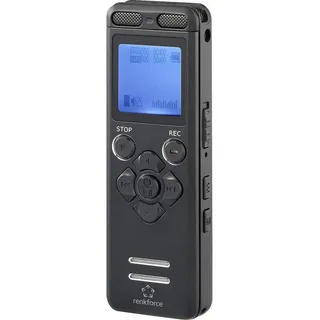 Renkforce RF-DVR-E36 Digitales Diktiergerät Aufzeichnungsdauer (max.) Schwarz