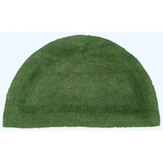 Homescapes Halbrunde Badematte Grün 50 x 80 cm