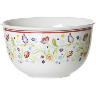 Müslischale 'Shanti Doppio', Ø 14cm, Porzellan, weiß mit Paisley-Muster (1 Stück