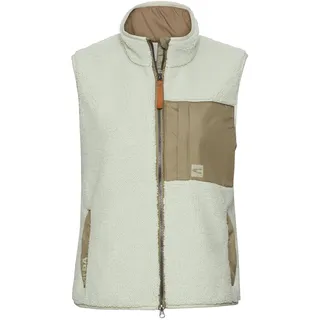 camel active Damen Teddy Weste mit Stehkragen Eukalyptus, womenswear-44