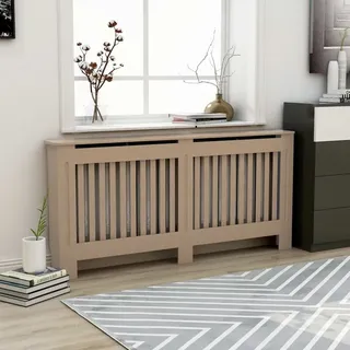 vidaXL Heizkörperverkleidung 172x19x81 cm Holzwerkstoff - Braun