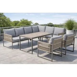 Gardissimo MARINA Ecklounge Gartenmöbel Set Rope Nonwood Sitzgruppe