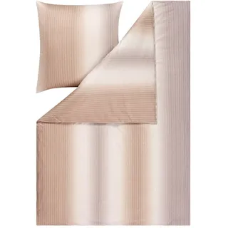 Estella Bettwäsche , Naturfarben , Textil , Streifen , 135x200 cm , pflegeleicht, atmungsaktiv, hautfreundlich, weiche und anschmiegsame Oberfläche , Heimtextilien, Bettwäsche & Leintücher, Bettwäsche, Jersey-Bettwäsche