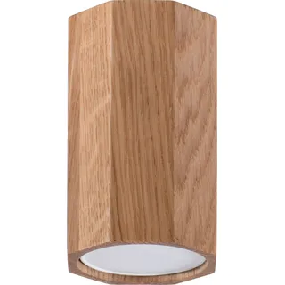 Deckenleuchte ZEKE 10 Eiche 1xGU10 10W Holz 10x6x6cm Sollux Lighting - Bronze
