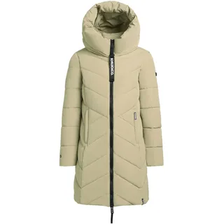 khujo Darka2 Damen Wintermantel Steppmantel Winterjacke Kurzmantel (DE/NL/SE/PL, Alphanumerisch, M, Regular, Regular, 200 Black) (MAT-Green, L)