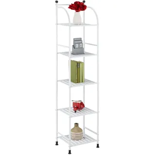 Relaxdays Standregal 145 x 33 x 28 cm Weiß