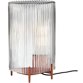 Iittala, Tischlampe aus der Serie Putki, aus mundgeblasenem Glas und in Transparent, pulverbeschichtet und mit Schalter, 1056361