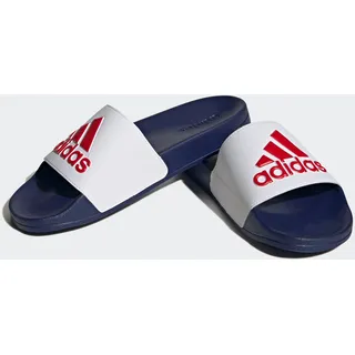Badesandale ADIDAS SPORTSWEAR "SHOWER ADILETTE", Damen, Gr. 40,5, blau (ftwwht, betsc), Synthetik, Schuhe Badesandale, Badelatschen, Topseller