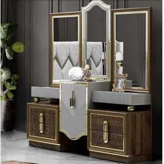 Modern Design Schminktisch mit Spiegel Schlafzimmer Neu Luxus - Bunt