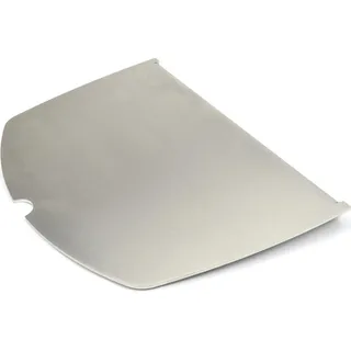 Edelstahl Grillplatte | Plancha passend für Weber Q200/2000 - ersetzt eine Grillrosthälfte - extra massiv