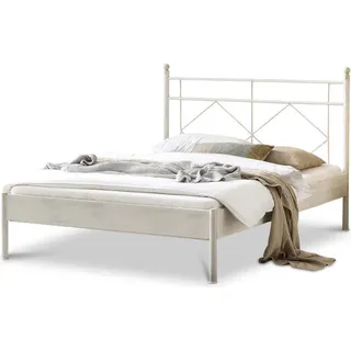 Metallbett Celina – 140 x 220 cm / sand-kupfer