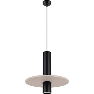 Pendelleuchte PELTA 1 schwarz/beige 1xGU10 10W Filz/Stahl 126x30x30cm Sollux Lighting - Beige, Schwarz