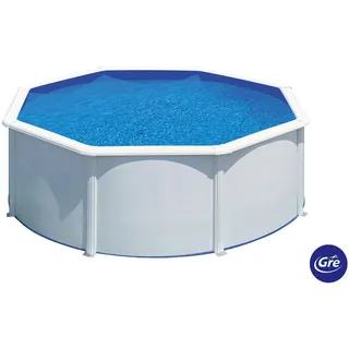 Gre Pool-Set , Weiß , Metall , 120 cm , Freizeit & Co, Pools & Wasserspaß, Pools, Stahlwandpools