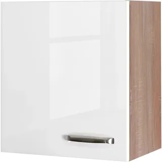 Flex-Well Hängeschrank Valero 50 x 54,8 x 32 cm Hochglanz Weiß