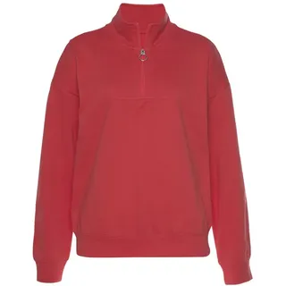 H.I.S. H.I.S Sweatshirt Troyer maritimer Stil rot 36