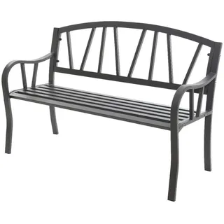 EDM Eisenbank 123 x 53 x 86 cm Anthrazit