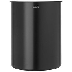 brabantia - waste basket - 15 L - steel chromed PVC - matte black