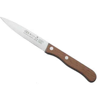 GÜDE Solingen - Spickmesser gestanzt, 10 cm, SIGMA, Edelholz, Office Messer, Braun