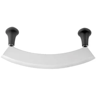 Weis 11621 Wiegemesser, Edelstahl, Silber/schwarz, 25 x 4 x 13 cm