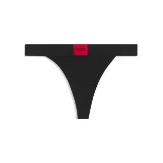 HUGO für Damen. 50492326 Schwarzer Logo-Tanga (XXL), Heimtextilien, Baumwolle