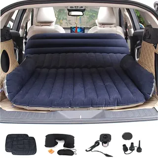 Icelus Auto Matratze SUV Luftmatratze with Luftpumpe 180 * 130 * 15 cm Aufblasbare Camping Kombi Luftbett für Auto Rücksitz Dickere Kofferraum Matratze Bett für Camping Outdoor Traveling