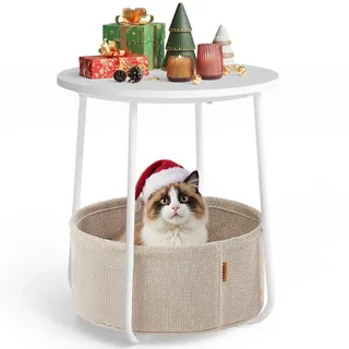 VASAGLE Beistelltisch weiß 45,0 x 45,0 x 50,0 cm